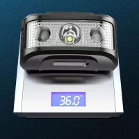 Linterna Frontal LED Roja Recargable USB Potente Con Batería Integrada Impermeable 5 Modos Lámpara De Cabeza Portátil - details 3
