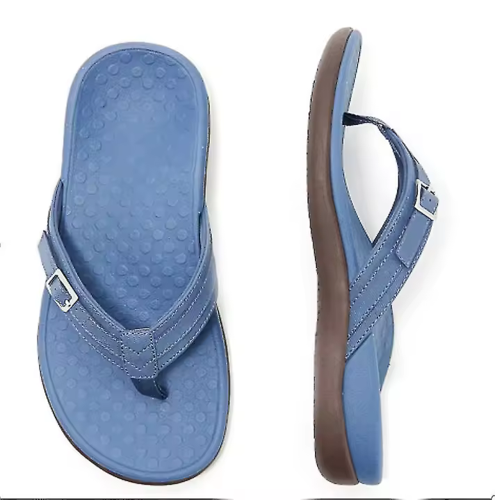 Thong Sandals Women Casual Non-slip Flip-flop Beach Sandal With Buckle - 1