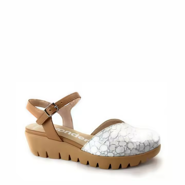 Wonders Shoes Salon Modelo C33237 Para Mujer Color Beige - 1