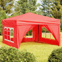 vidaXL Carpa de Fiesta Plegable con Paredes Laterales Pabellón Patio Color Antracita,  Taupé,  Azul y mas - details 6