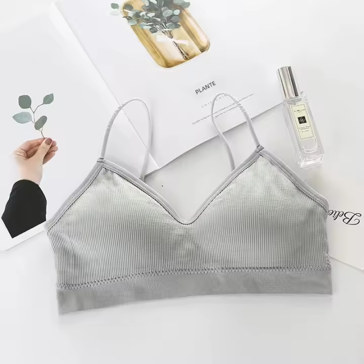 Sujetador Deportivo Para Mujer Secado Rápido Elasticidad Con Almohadillas Para Gimnasio Correr Yoga Fitness Transpirable Tops De Color Sólido - 1