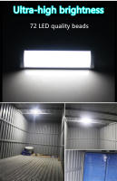Lámpara LED Para Techo De Camión 72LED 12V 24V Para Interior De RV Camper Barco Y Vehículo Iluminación Tri-row Recta 6500K - details 9