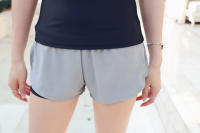 Traje De Baño Deportivo Para Mujer Dos Piezas Con Fondo De Pies Cortos Y Chaleco Protector Solar Y Anti-UV Para Spas Y Natación - details 15