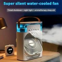 Ventilador 3 en 1, aire acondicionado, Enfriador de aire pequeño para el hogar, luz LED nocturna, humidificador portátil, ventilador de ajuste de aire, ventilador para oficina y hogar - details 0
