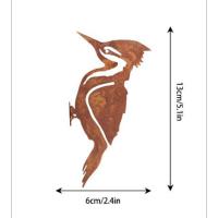 Adorno De Jardín Inspirado En Tiki: Siluetas De Picogordo Y Encina En Metal Rustico Ideal Para Casa Del Campo Y Jardinado - details 3