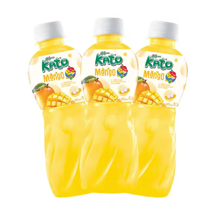 (KATO) BEBIDA DE MANGO CON GEL DE COCO 320ML - 1