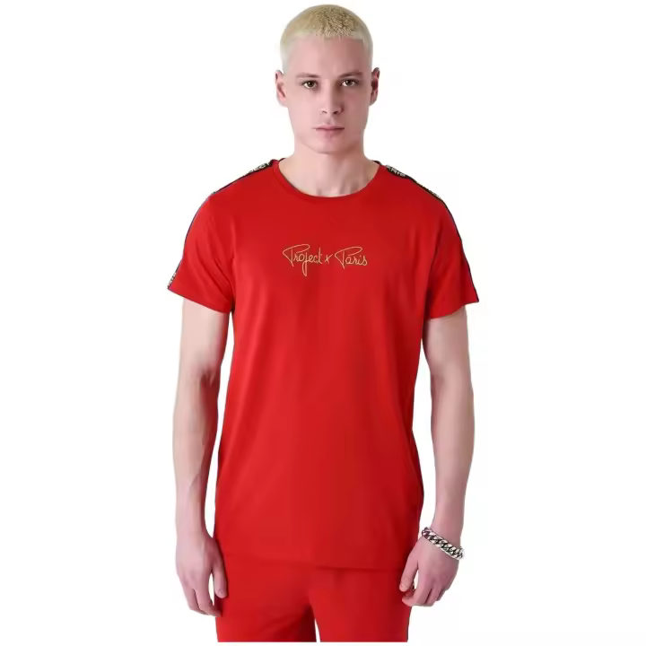 Camisetas marca Project X Paris modelo 2410095-Rd para hombre en color rosa - 1