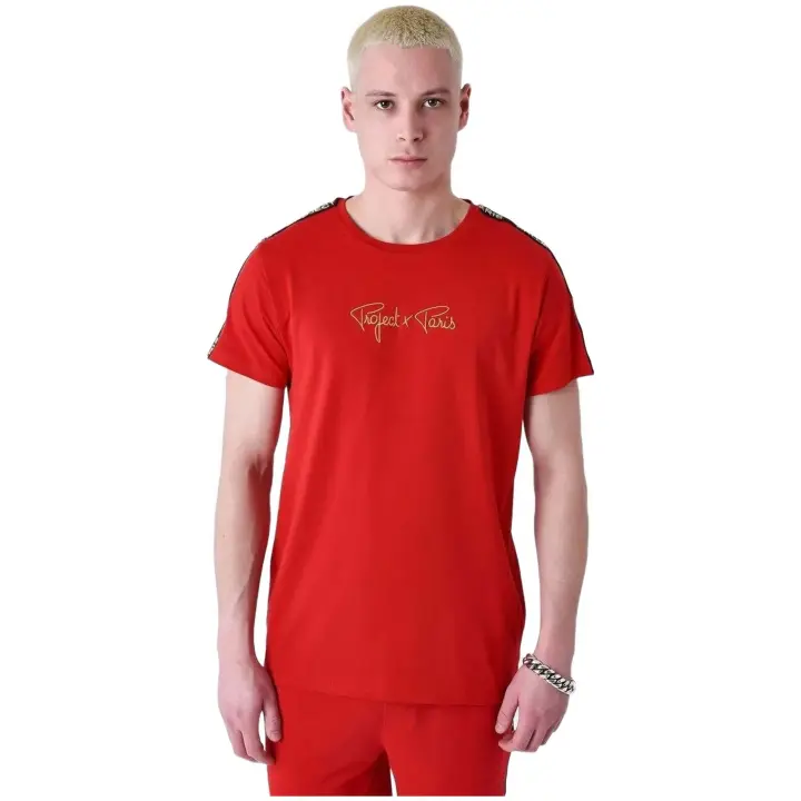 Camisetas marca Project X Paris modelo 2410095-Rd para hombre en color rosa - 1