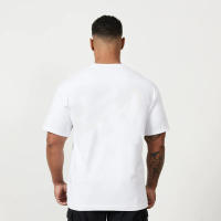 Camiseta De Algodón Oversized Para Hombres Verano De Hombros Caídos Manga Corta Suelta Para Gimnasio Fitness Ropa Deportiva Casual - details 6