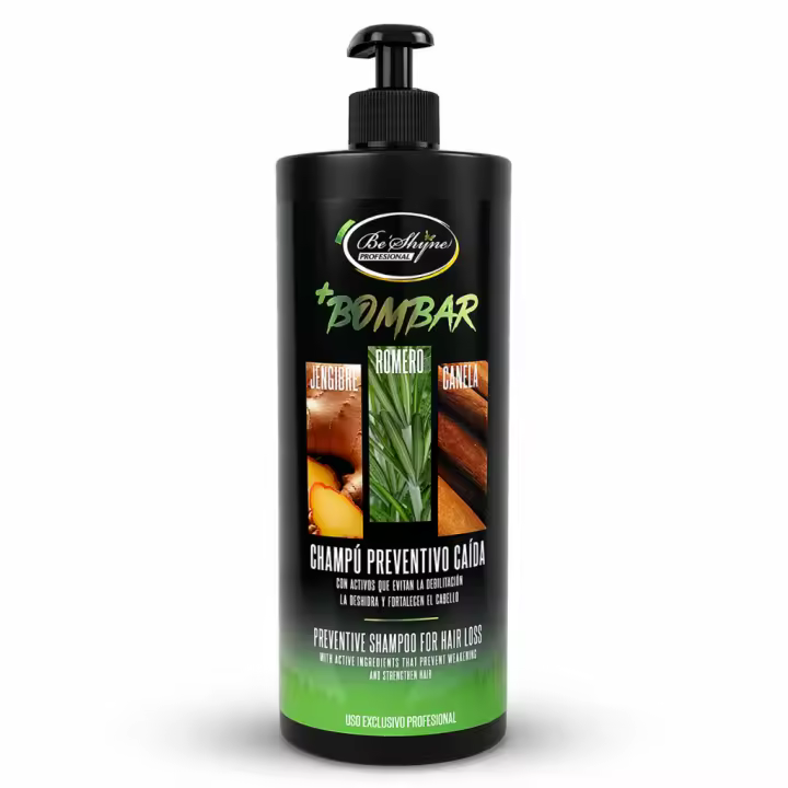 BeShyne – Champú Nutritivo Anticaída con Romero para Crecimiento Capilar 1000ml - 1
