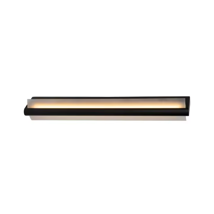 Lucide WANDA - Lámpara de pared Baño - LED - 1x19W 3000K - IP44 - Negro - 1