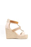 Lyla Wang sandalias cuña alta de esparto con plataforma mujer con cremallera trasera - details 9
