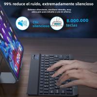 Teclado Bluetooth Inalámbrico Con Ratón Para IOS Android Windows Tablet iPad Air Mini pro Español Coreano Portugués Ruso Incluye Batería - details 2