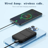 Mag-Safe 10000mAh Power Bank: Batería magnética, Cargador magnético con soporte, Carga USB-C plegable para iPhone 16/15/14/13/12 Pro/Max (Azul of the Sky) - details 5