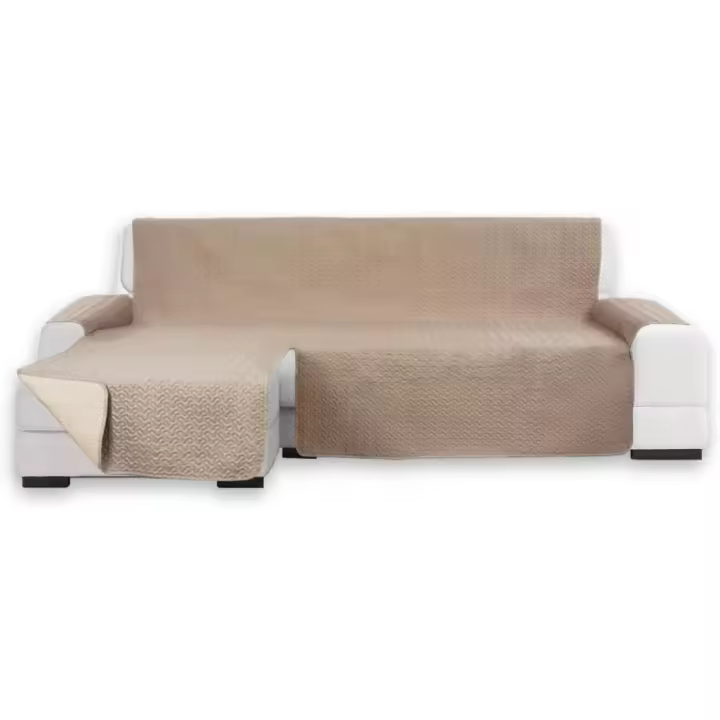 CHELY INTERMARKET l Funda de Sofa Ajustables para los Asientos con Brazos, Cubre y Protege los sillones (Chaise Longue Izquierdo) - 1