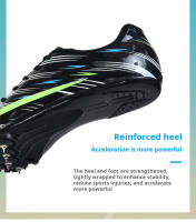 Zapatos De Entrenamiento De Atletismo Health Spike Para Hombres Y Mujeres En Competencias De Larga Distancia Corrida Y Salto 2218 Microfibra PU CANVAS Técnica ForMotion Suela De Goma Mesh (Air Mesh) Negro Blanco Tallas 36-46 - details 11