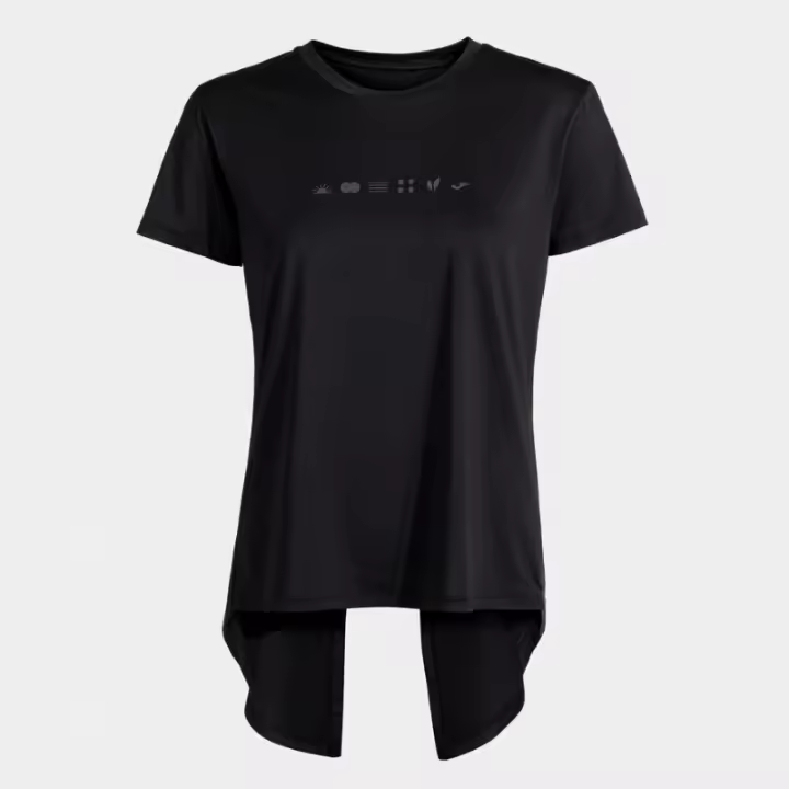 Camiseta Casual Joma Breath Negro Niña - 1