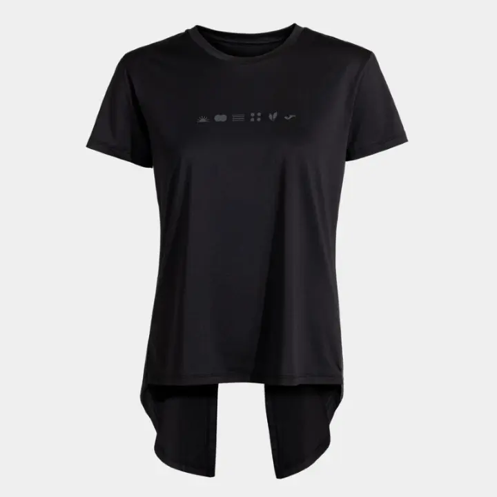 Camiseta Casual Joma Breath Negro Niña - 1