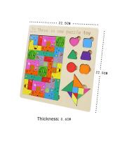 Rompecabezas De Madera 3 En 1 Para Niños Cogestión De Colores Y Matemáticas Juego Educativo De Inteligencia Geométrica - details 8