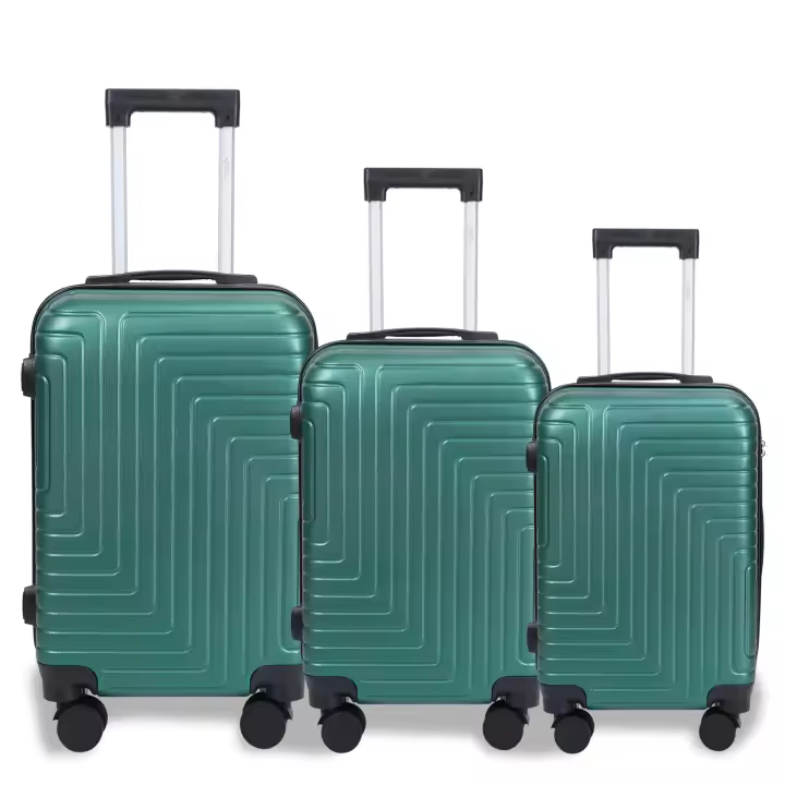 S7STAR Conjunto de Maletas de Viaje Elegantes: Carcasa Ligera de ABS, Cerradura Numérica, 4 Ruedas Giratorias 360°, Asa Telescópica de Aluminio Juego de Maletas Set Trolley Maleta Cabina - 1