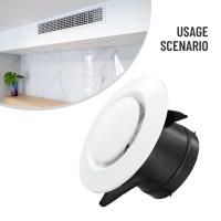 Cubierta de rejilla de ventilación de aire caliente, salida de escape montable, fácil difusor, aire acondicionado Central, ABS, Tuyere, accesorio de techo - details 10
