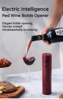 Juego De Vino Tinto Con Abrebotellas Eléctrico Inalámbrico Y Sellador De Vino Automático Decantador Barra Cocina Productos - details 1