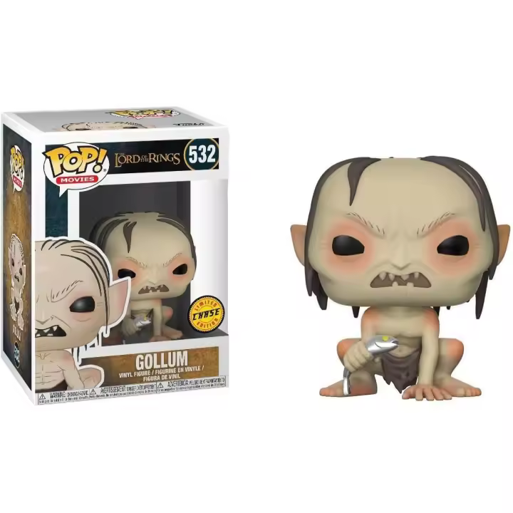 Funko Gollum Chase Edition    Señor Anillos Lord Rings 532 Pop Vinyl Smeagoil - 1