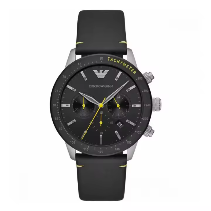 Reloj Armani Hombre AR11325 (44 Mm) Cuero Acero Inoxidable Mineral - 1