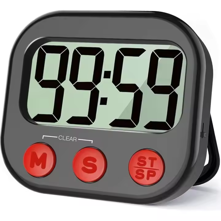 Reloj magnético temporizador de Cuenta atrás, Pantalla LCD Grande dígitos grandes - 1