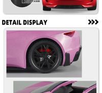 Tesla Roadster Convertible Supercar De 1:24 En Metal Con Sonido Y Luz Modelo De Coche De Juguete Para Niños Regalo De Cumpleaños - details 7