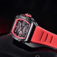 Reloj De Cuarzo Para Hombre PAGANI DESIGN 2023 Forma De Cuenco 40MM Vidrio De Zafiro Resistente Al Agua Y Luminoso Pulsera De Silicona Estilo Casual - details 29