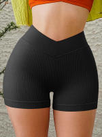 Shorts De Yoga Para Mujer Cintura Alta Levanta Glúteos Sin Costuras Fitness Ejercicio Correr Ciclismo Shorts De Gimnasio - details 20