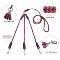 Correa Para 3 Perros De Nylon 3 Maneras Coupler Sin Enredos Doble Para Caminar Apto Para Pequeños Y Medianos Perros - details 6