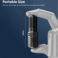 Linterna LED Mini Potente XHP90 Con Batería Integrada Tipo-C Recargable EDC Torcha Lámpara Para Camping Resistente Al Choque Y Agua Luz > 350 Lumen Distancia De Iluminación > 500 Metros - details 1