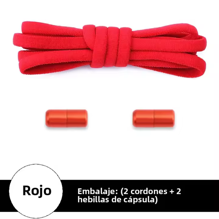 Alpargatas Elásticas Sin Cordones Para Deportes Colores Variados Accesorios De Zapatos Para Niños Y Adultos - 1