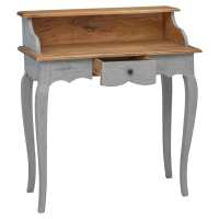 vidaXL Escritorio de madera maciza de caoba 80x40x92 cm - details 2