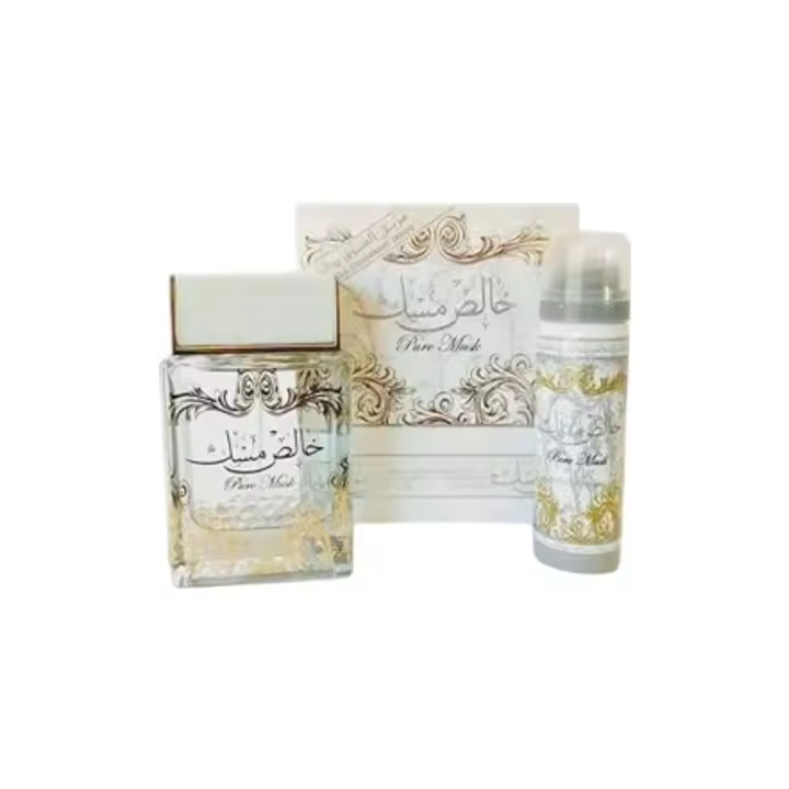lattafa pure musk eau de perfume 100ml + spray unicex - 1