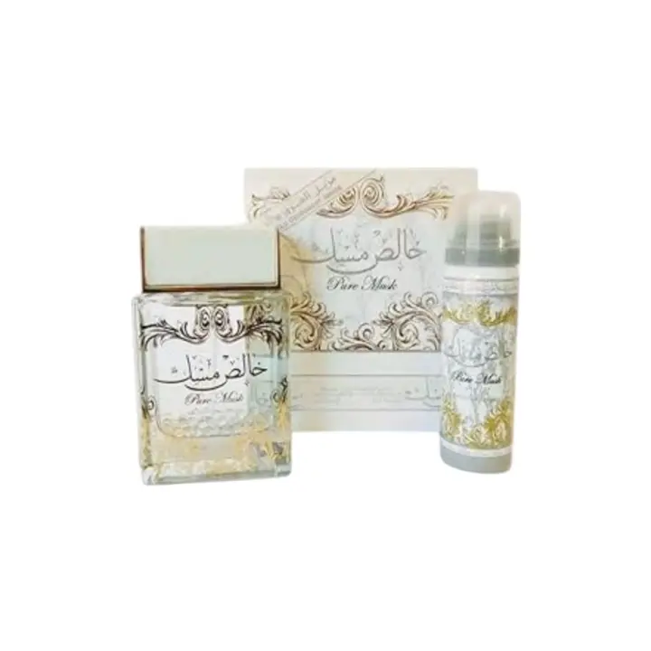 lattafa pure musk eau de perfume 100ml + spray unicex - 1