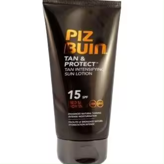 Protector solar PIZ BUIN TAN & PROTECT con SPF15 para un bronceado duradero - ¡Hidrata y evita la sequedad de la piel! - 1