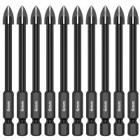 Juego De Brocas Hexagonales Para Azulejos Porcelana Vidrio Espejo Kit De Brocas Multifuncionales Para Metal Trabajo Con Carburo De Titanio - details 10
