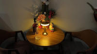 Lámpara De Mesa Retro LED Recargable Luz Nocturna Decorativa Para Dormitorio Sala De Estar Café Iluminación De Camping - details 11