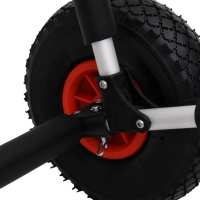 vidaXL Carrito plegable de kayak aluminio 90 kg - details 6