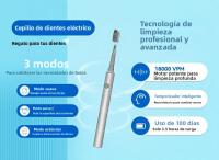 Cepillo De Dientes Eléctrico Recargable Ultrasonido Inteligente Impermeable Para Adultos Cepillo Dental Automático Completo Con Carga USB Y Timer - details 0