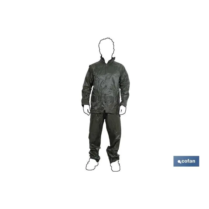 Traje agua verde poliester/pvc talla m - 1