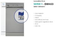 Lavavajillas 45 cm SAUBER SERIE 1-DW453X V e 10 cubiertos inox  ENVÍO E INSTALACIÓN GRATIS - details 0