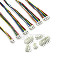 Conector JST1.25 ZH1.5 PH2.0 XH2.54 Macho Y Hembra 2/3/4/5/6/7/8/9/10P Con Cable 10/20/30cm Curvado PIN 2.54MM Ibuw Pack De 5 Sets - details 1