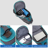 Mochila De Hombro Para Hombres Impermeable Ligera Bolsa De Pecho Para Deporte Y Viaje Correr Ciclismo Gimnasio Día - details 1