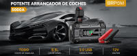 Arrancador de Coches Portátil BRPOM BM501 4000A para Todo Gasolina o 10L de Diésel con Cables Inteligentes, Salida QC3.0 y Espera Larga - details 33
