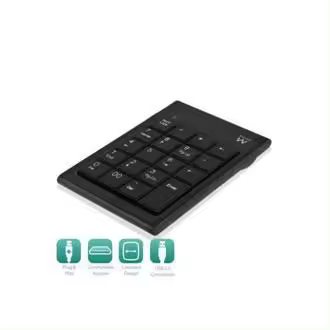 Teclado numerico para pc portatil ewent usb 2.0 -  Recíbelo en 2-3 días laborables - 1