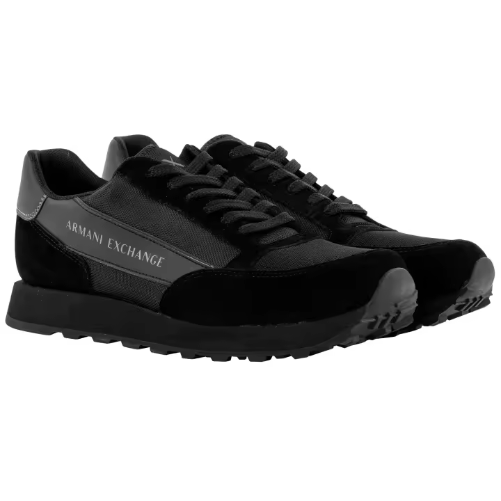 A|X ARMANI EXCHANGE Entrenador para hombre - Sneaker, Bajo, Retro, Logo, Piel/Textil - 1